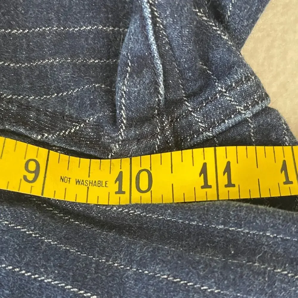 Volcom High Rise Dark Blue Striped Jeans